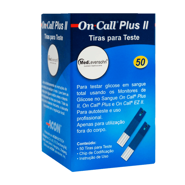 TIRAS REAGENTES ON-CALL PLUS II 50UN