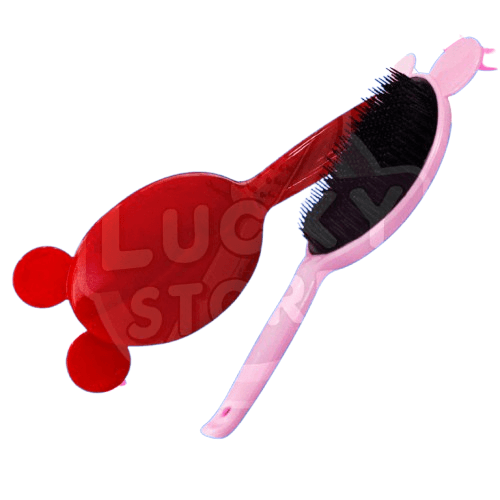 ESCOVA CABELO RAQUETE OVAL ORELHINHA (1UN)
